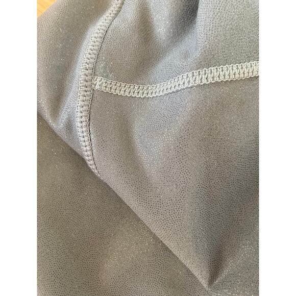 EUC Allfenix Anthropologie Liquid Olive Green Leggings M Shine Sparkle Glitter - Picture 9 of 11